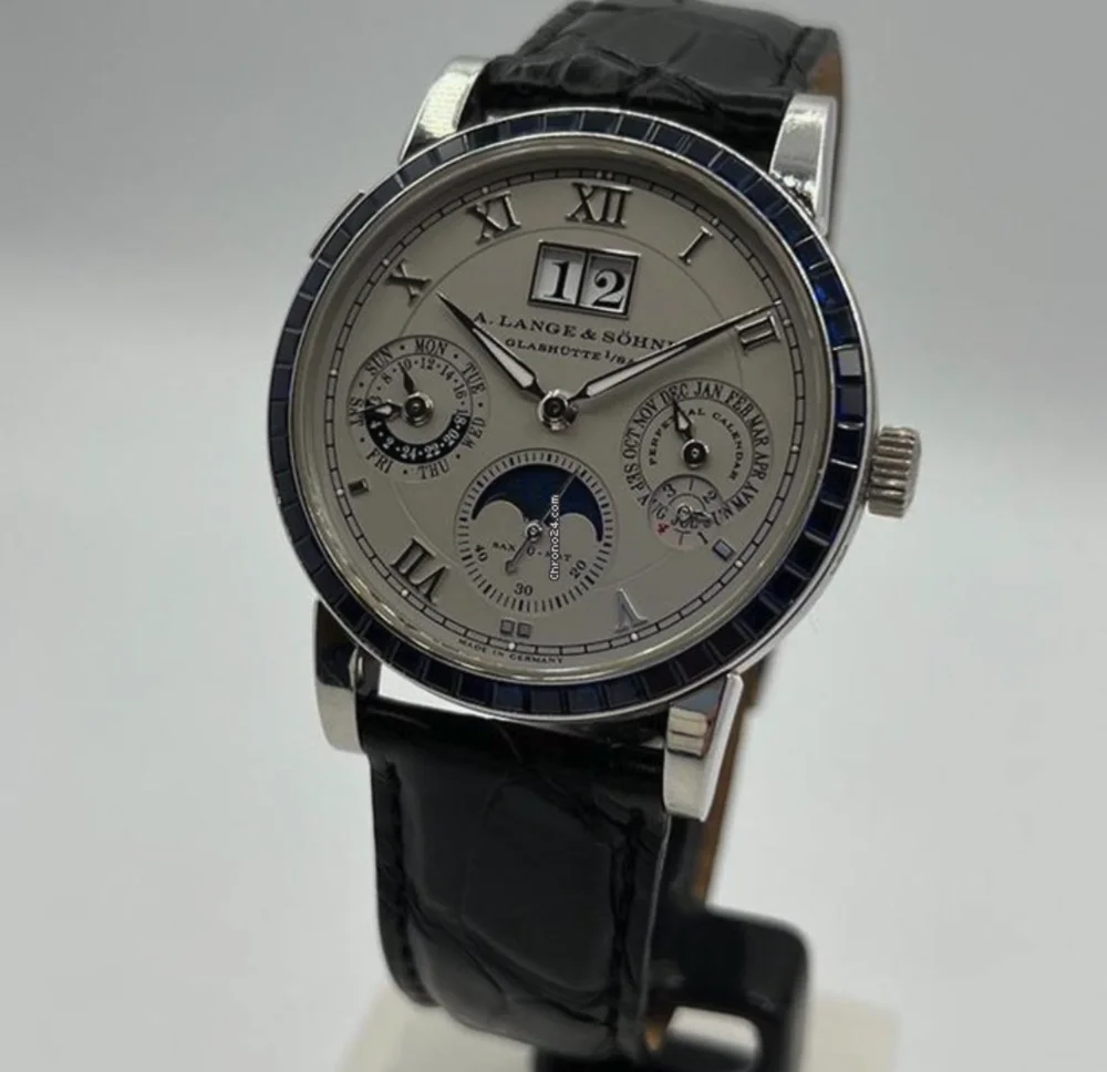 A. Lange & Söhne Langematik Perpetual Baguette Sapphires extract from the archives